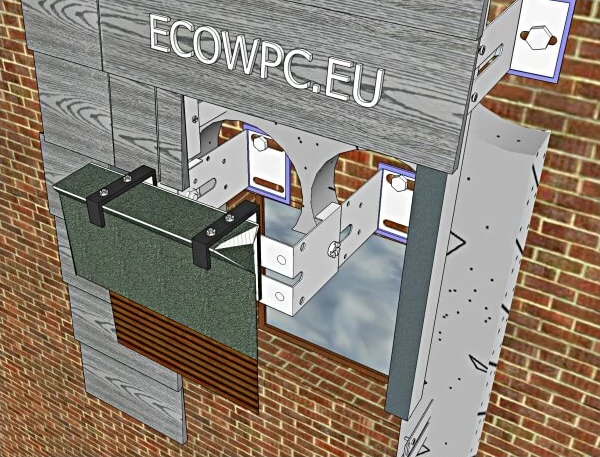 ECOWPC konštrukčný systém fasády plne zamedzuje tepelným mostom